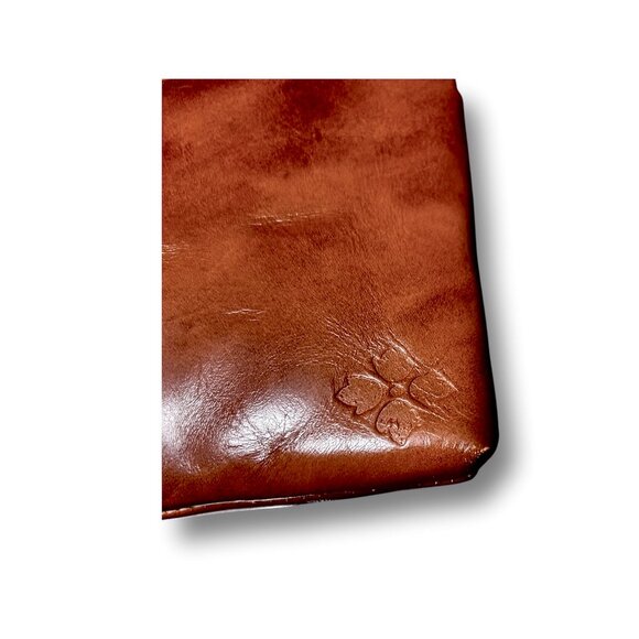 Patricia Nash Genuine Leather Signature Map Granada Riot Rust Cross Body Handbag - Picture 10 of 15